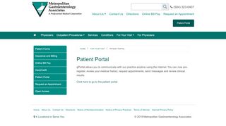 
                            10. Patient Portal - Metropolitan Gastroenterology Associates