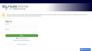 
                            2. Patient Portal - My Health Home - Medfusion