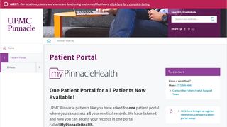
                            8. Patient Portal | MyPinnacleHealth - UPMC Pinnacle
