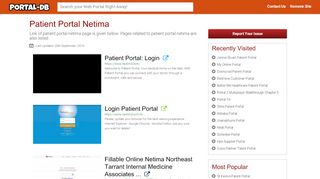 
                            5. Patient Portal Netima