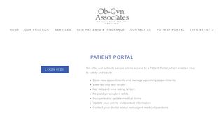 
                            1. Patient Portal | Ob-Gyn Associates of Silver Spring, MD