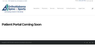 
                            9. Patient Portal – OrthoAlabama Spine & Sports