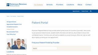 
                            7. Patient Portal | Physicians Regional Medical Group