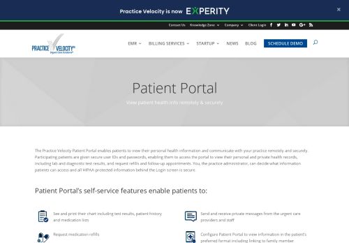 
                            3. Patient Portal - Practice Velocity