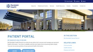 
                            3. Patient Portal | Randolph Health