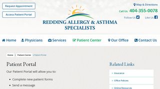 
                            7. Patient Portal - Redding Allergy & Asthma Specialists | Atlanta Allergists