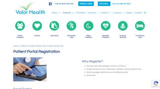 
                            1. Patient Portal Registration - Valor Health