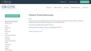 
                            6. Patient Portal Reminder | OBGYN Medical Center Associates