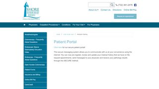 
                            3. Patient Portal - Shore Gastroenterology Associates