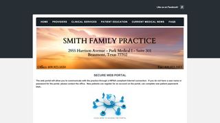 
                            3. Patient Portal - smith family practice