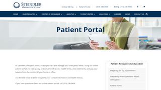 
                            7. Patient Portal - Steindler Orthopedic Clinic