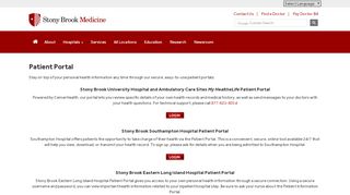 
                            11. Patient Portal | Stony Brook Medicine