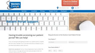 
                            3. Patient Portal Support | Doctors Care