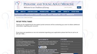 
                            1. Patient Portal Thanks - Pediatric and Young Adult Medicine