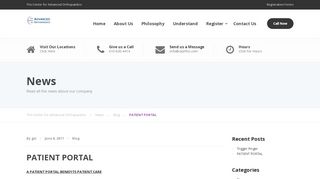 
                            6. PATIENT PORTAL – The Center for Advanced Orthopaedics