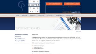 
                            7. Patient Portal - The Center for Pain