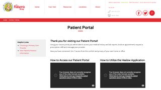 
                            4. Patient Portal - The Pediatric Group