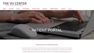 
                            9. Patient Portal - The Vu Center