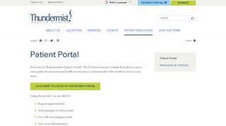 
                            10. Patient Portal - Thundermist Health Center