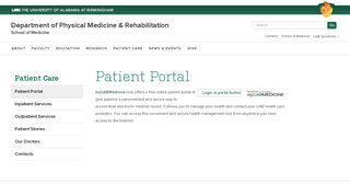 
                            1. Patient Portal - UAB