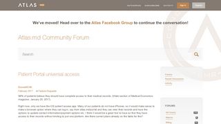 
                            2. Patient Portal universal access - Community Forum - Atlas.md