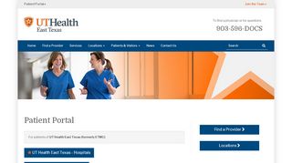 
                            9. Patient Portal | UT Health East Texas