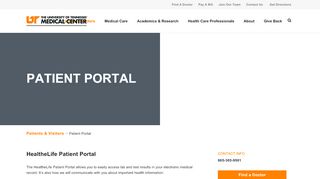 
                            8. Patient Portal - UTMC - UT Medical Center