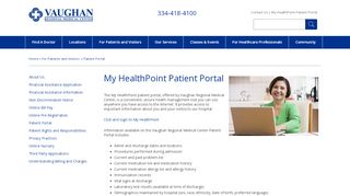 
                            9. Patient Portal | Vaughan Regional Medical Center