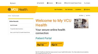 
                            2. Patient Portal | VCU Health