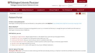 
                            5. Patient Portal | Washington University Physicians