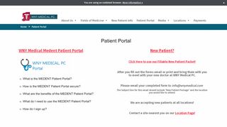 
                            1. Patient Portal – WNY Medical