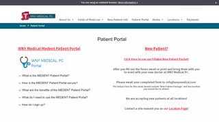 
                            4. Patient Portal – WNY Medical