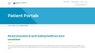 
                            10. Patient Portals - Baylor Scott & White Health