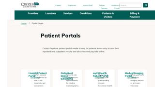
                            8. Patient Portals - Crozer-Keystone Health System