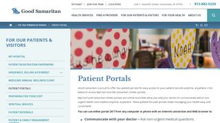 
                            5. Patient Portals | Good Samaritan