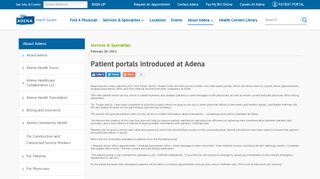 
                            5. Patient portals introduced at Adena - Adena Health System