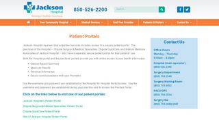 
                            7. Patient Portals | Jackson Hospital