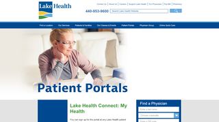 
                            1. Patient Portals - Lake Health