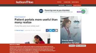
                            8. Patient portals more useful than many realize | Healthcare IT News