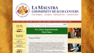 
                            1. Patient Profiles - La Maestra Community Health Centers