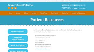 
                            1. Patient Resources - Downers Grove Pediatrics - Pediatrics ...