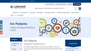 
                            4. Patient Resources | Lakewood Regional Medical Center