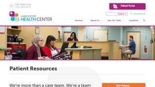 
                            2. Patient Resources - Lancaster Health Center