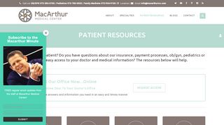 
                            1. Patient Resources — MacArthur Medical Center