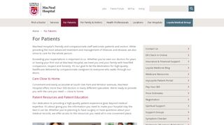 
                            3. Patient Resources | MacNeal Hospital | Berwyn