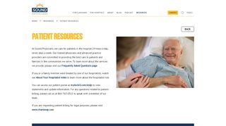 
                            4. Patient Resources | Sound Physicians