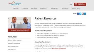 
                            1. Patient Resources | Texas Urology Specialists