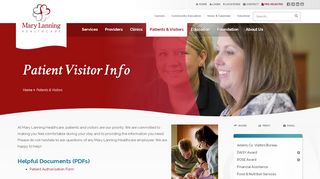 
                            3. Patient Visitor Info - Mary Lanning Healthcare