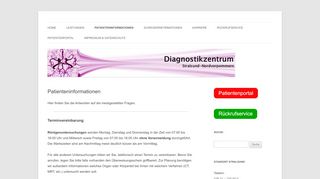 
                            1. Patienteninformationen | Radiologie-MV.de