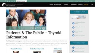 
                            9. Patients Portal | American Thyroid Association